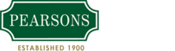 Pearsons Auctions logo: green sign and white text.