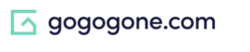 Gogogone.com logo with teal house icon.