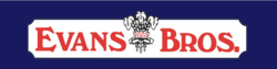 Evans Bros. logo on a white banner with a navy background.