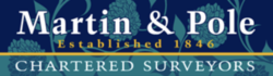 Martin & Pole Chartered Surveyors logo, established 1846.
