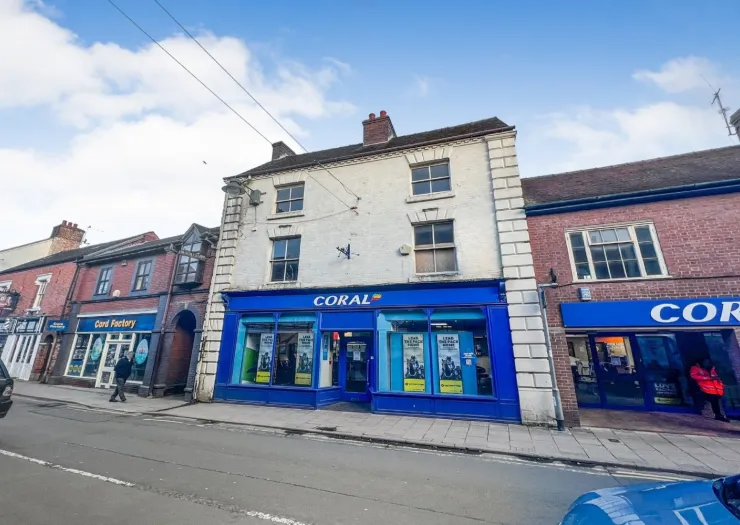 Coral betting shop storefront on a UK high street.